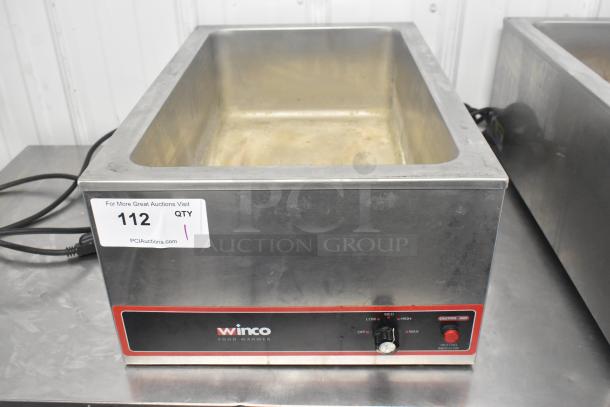 Adcraft FW-S500 Commercial Food Warmer, countertop model, 120 volts, 1 phase. Features control dial, stainless steel finish.