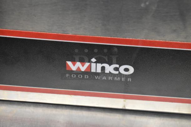 Adcraft FW-S500 Commercial Countertop Food Warmer, 120V, 1 Phase, stainless steel, visible wear, Winco branding on label.