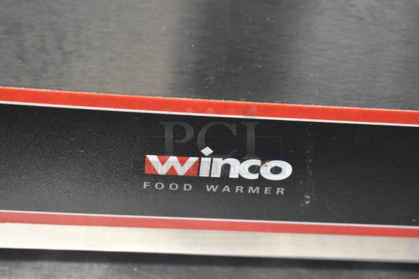 Winco FW-S500 Commercial Food Warmer, countertop model, 120 volts, 1 phase. Visible brand logo, excellent condition.