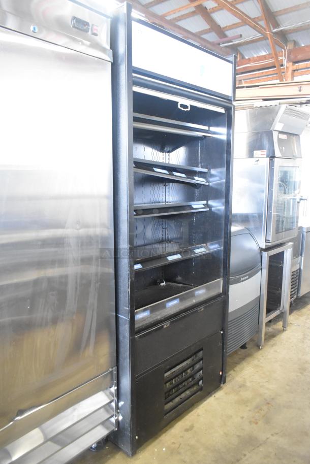 "Structural Concepts Oasis B32EW Merchandiser, open grab-and-go, 120V, 1 phase, good condition, multiple shelving units."