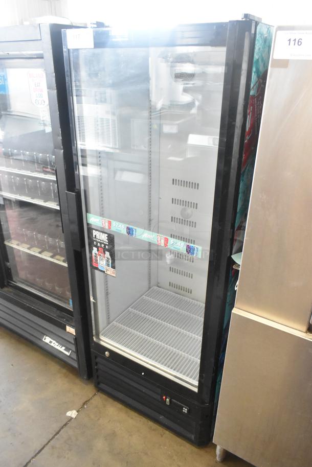 A-11 Commercial Single Door Reach In Cooler Merchandiser, features glass door, 115 volts, 1 phase, model A-11.