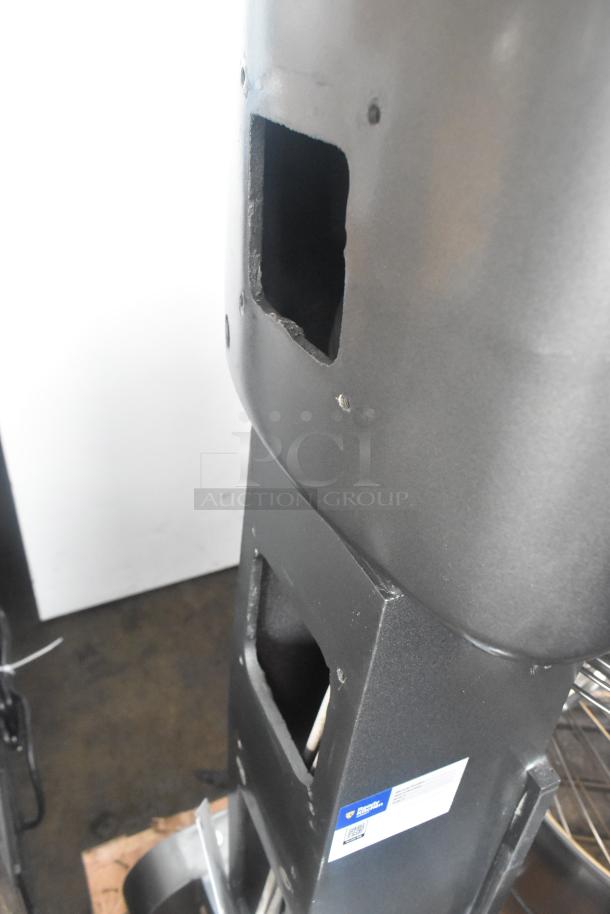 Avantco MX40H commercial dough mixer, new with scratches, includes bowl, bowl guard, paddle, whisk, and dough hook.