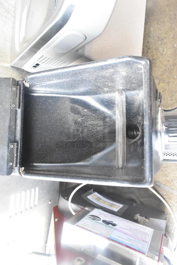 Brand new Bunn G3 HD Black Bulk Coffee Grinder, 3 lb capacity, scratch and dent condition, manufacturer's info visible.