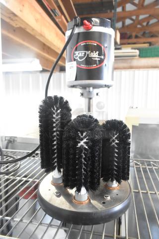 Bar Maid S48B35B04 A-200 Upright Bar Glass Washer, new, scratch and dent, 115V, 1 phase, visible labels, three brush design.