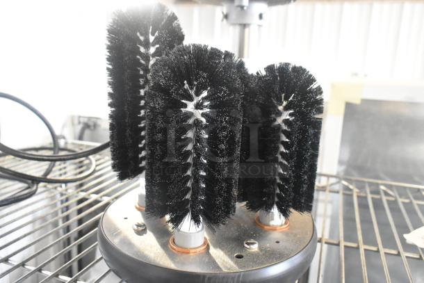 BRAND NEW Bar Maid S48B35B04 A-200 Upright Bar Glass Washer, 115V, black brush heads, minor scratch and dent condition.