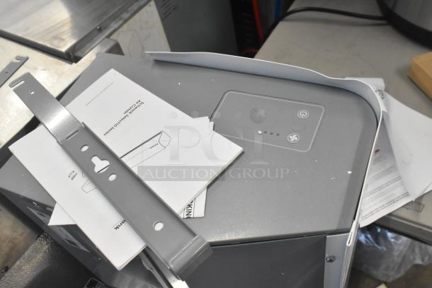 BRAND NEW Schwank AC-KA36-23 air curtain, 208V, 1 phase. Visible scratch and dent. Includes instruction manual.