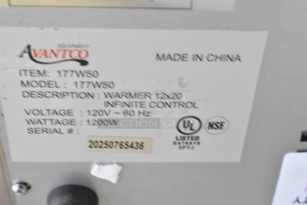 Brand new 2025 Avantco 177W50 countertop food warmer, 120V, 1 Phase. Scratch and dent model, UL and NSF listed.