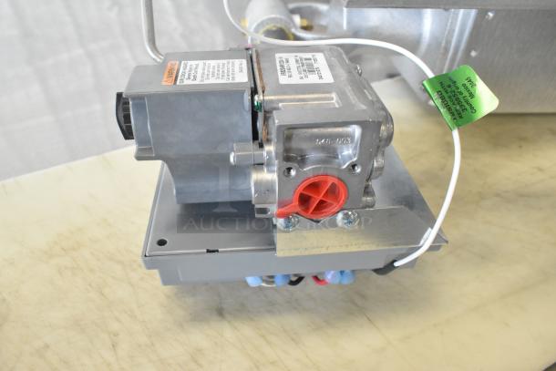 "Brand new Heatstar 4000 Series heater, 40,000 BTU, overhead radiant, natural gas ignition, minor scratches, model F140629."