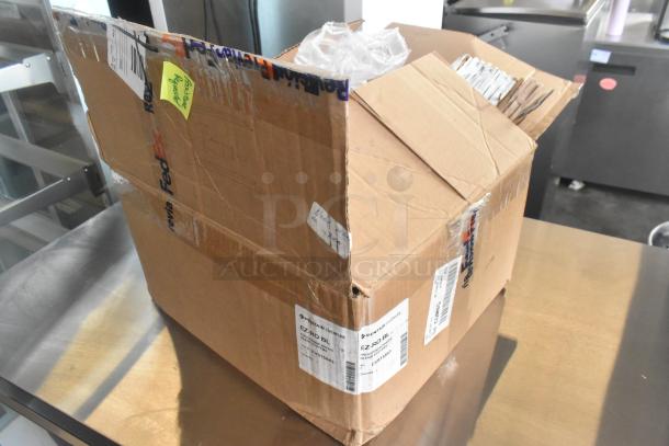 Pentair Everpure EZ-RO BL Reverse Osmosis System in open FedEx box, showing labels and packaging condition.