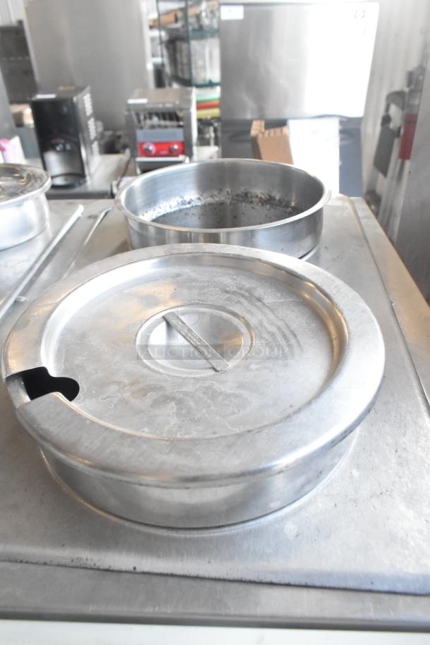 Duke WB303 M Aerohot commercial 3 bay steam table, stainless steel, 115 volts, 1 phase, with removable lids, visible wear.