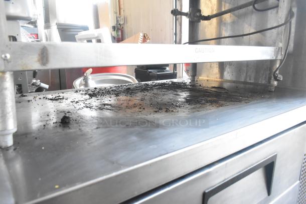 Duke WB303 M Aerohot Commercial 3 Bay Steam Table, 115V, shows signs of use, caution label visible.