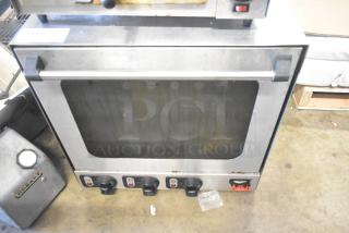 Vollrath Cayenne COA 8004 countertop convection oven, stainless steel, electric, 230V, 1-phase, visible control knobs, fair condition.
