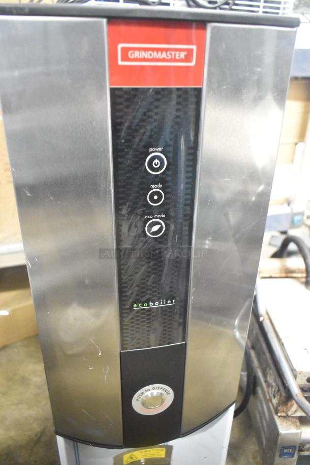 Grindmaster Ecoboiler hot water dispenser, model 1000666GM. Stainless steel, countertop, new scratch and dent, 240V, 1 phase.