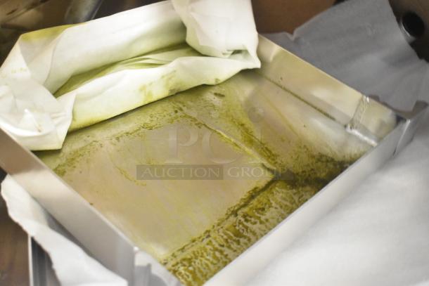 Brand new Robot Coupe R199 Robo-Cart. Scratch and dent condition. Metal body with protective covering.