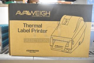 BRAND NEW AvaWeigh 334PRINTER AvaTek Thermal Label Printer for price computing scales. Box with product illustration. Scratch and dent condition.