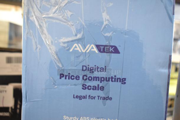 BRAND NEW AvaTek PCS40 40 lb. Digital Price Computing Scale, legal for trade, in original packaging with minor box damage.
