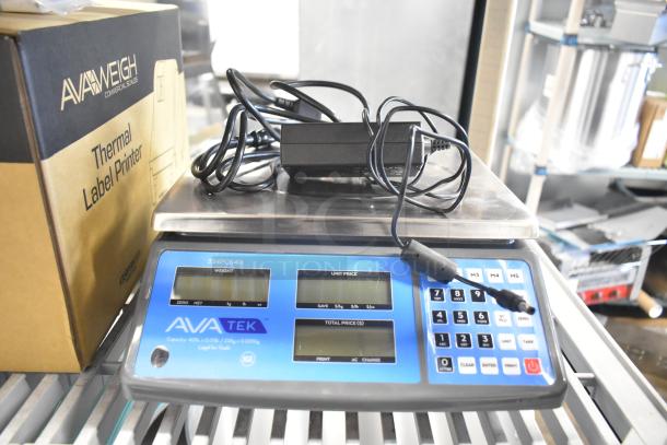 BRAND NEW AvaTek PCS40 40 lb. Digital Price Computing Scale. Legal for Trade, model 334PCS40. Includes power cable.