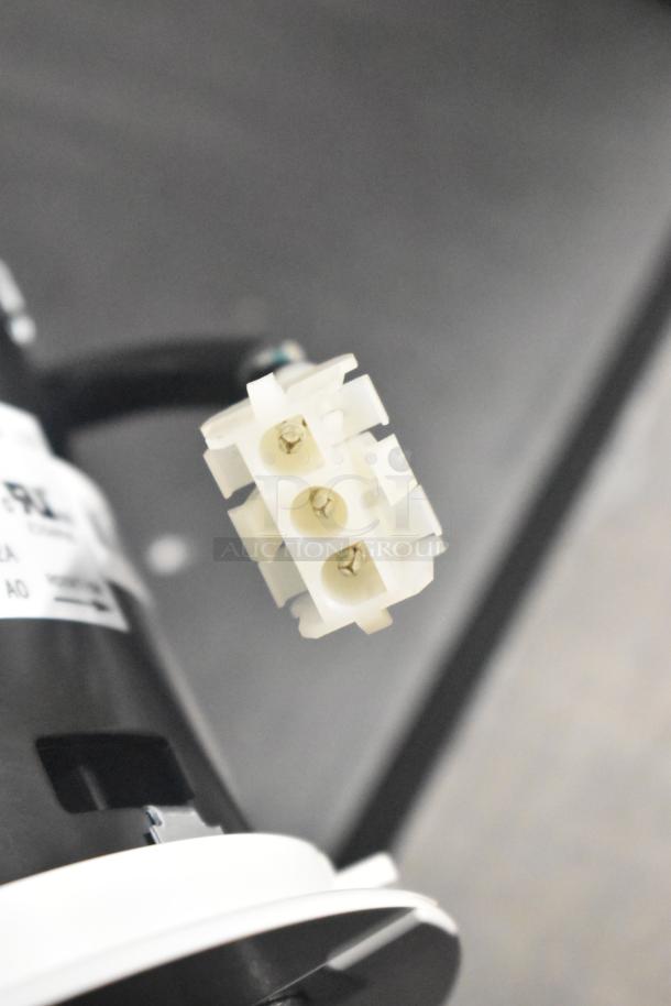 Brand new Zhongshan Broad 51078 motor, scratch and dent; 208/230V, 1 phase; visible connector and partial label.