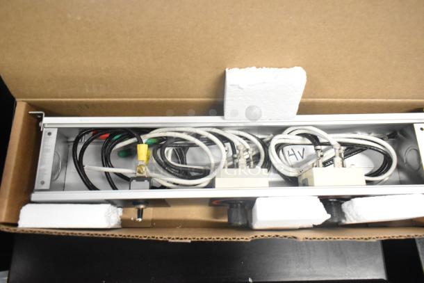 BRAND NEW Hatco RMB-14V Remote Control Box, 2" Finite, in original packaging, visible wires and connectors, minor scratches.