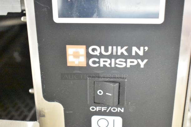 BRAND NEW QNC GFII Commercial Countertop Electric Fryer, 208/240V, ventless, greaseless, on/off switch visible.