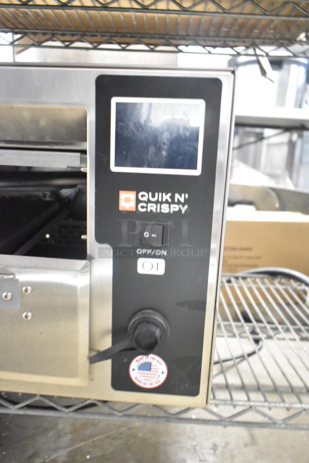 BRAND NEW QNC GFII Quik N Crispy Fryer, ventless, electric, 208/240V, 1 Phase. Scratch and dent. Stock image.