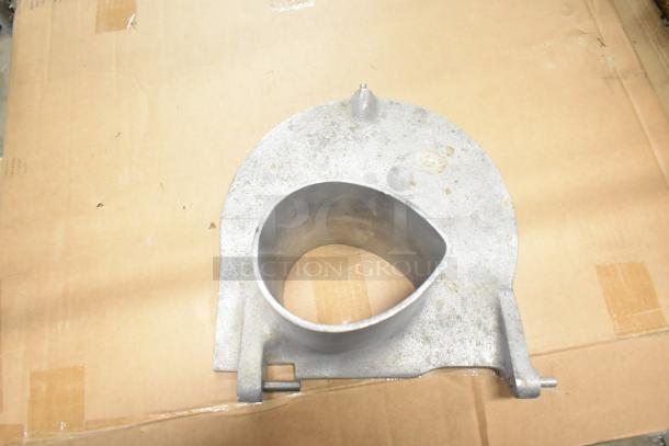 Metal pelican head front piece on cardboard. Moderate wear. Part of a 3-item lot, increasing bid value.