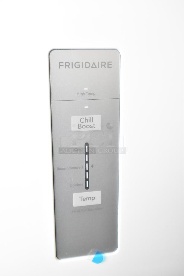 BRAND NEW Frigidaire FRAE2024AWB cooler control panel, gray with temperature settings and labels, 115V, 1 phase.