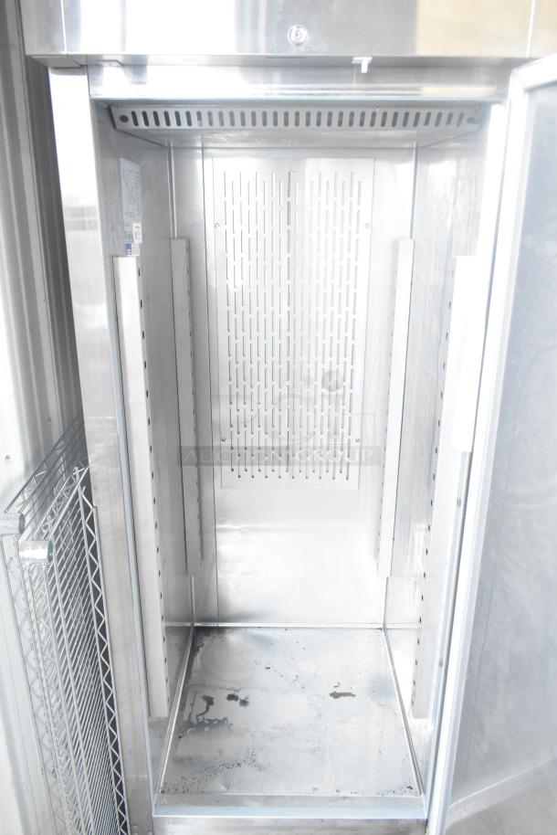 Avantco 178Z1FHC commercial single door reach-in freezer. Stainless steel interior, 115V, 1-phase, clean condition.