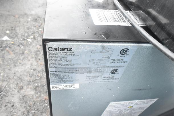 Set of 6 mini coolers, including Haier HC17SW20RB, Galanz GLR31TS1E02, GL43BK. 115V, 1 Phase. Labels display technical specs.