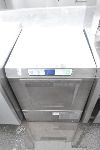 2018 Hobart LXER commercial undercounter dishwasher, stainless steel, digital controls, 120/208-240V, 1 phase.