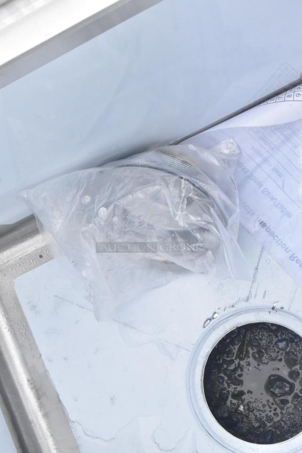 Brand new Steelton 522CS11515 stainless steel commercial sink, 20.5", 18-gauge, 15" x 15" x 12" bowl, no legs, scratch and dent.