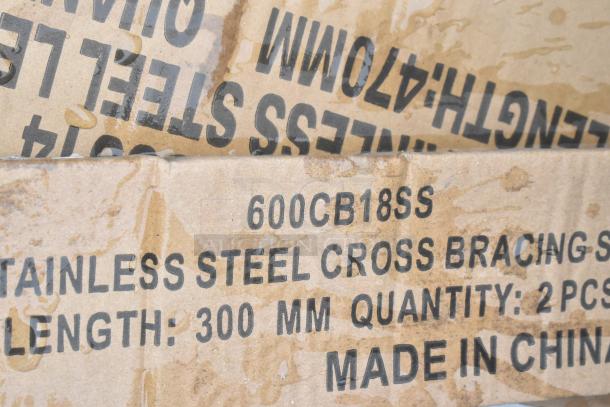Cardboard packaging for Regency 600S318181L commercial sink, shows model number 600CB18SS and "Made in China" text.