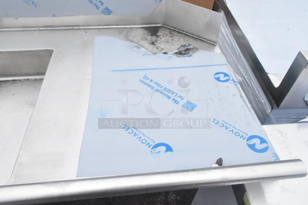 BRAND NEW Eagle Group 72" L-Shape Dishtable, 16 Gauge Stainless Steel, Left Dishlanding, Scratch and Dent Condition.