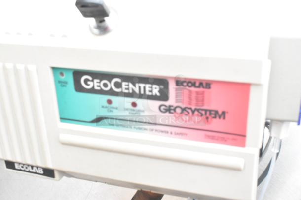 Hobart FT900 Dishwasher control panel with GeoCenter Ecolab label. Model FT900, 480V, 3-phase commercial use.