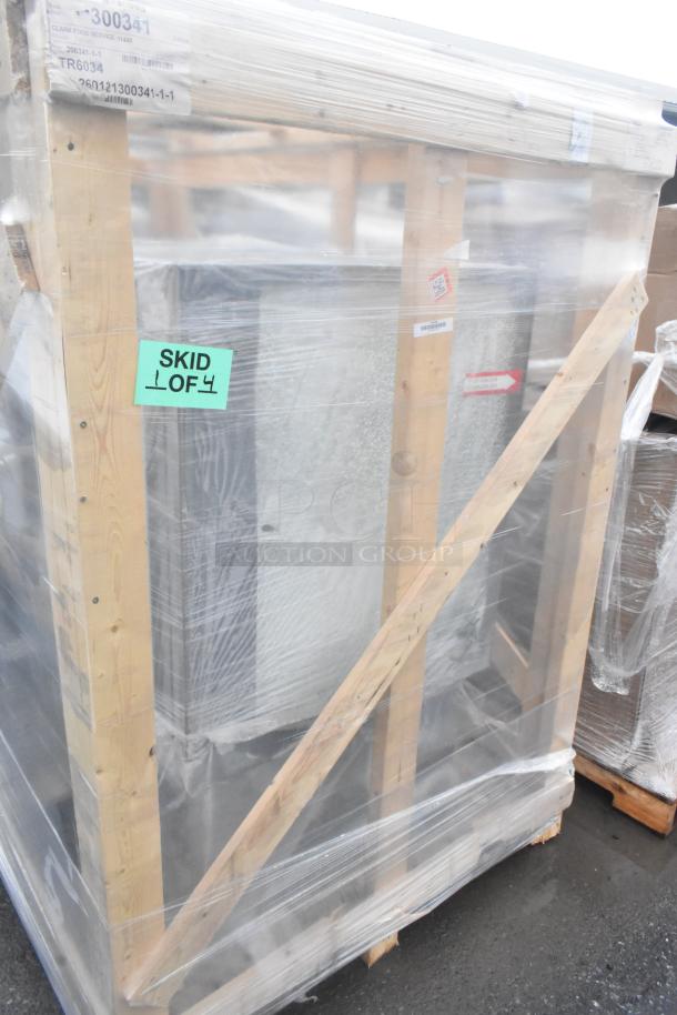 BRAND NEW Federal Industries ITR6034 refrigerated bakery display case in wooden crate. Scratch and dent condition.