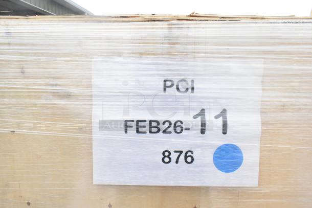 BRAND NEW Avantco BCF-72-HC 70 7/8" Glass Bakery Display Case, scratch and dent, wrapped, tag shows "PCI FEB26-11 876."