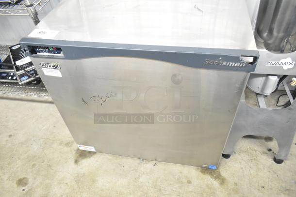 Scotsman C0830SA-32B commercial ice machine head, stainless steel, 208/230V, 1 phase, visible Prodigy label, priced at $3,800.
