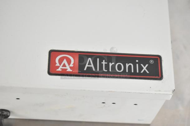 Altronix BH12DC8CB Power Supply Box, white, visible brand label, slight wear on edges.