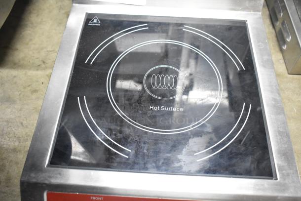 2025 Avantco 177IC35SU Double Countertop Step-Up Induction Range, 208-240V, 1 Phase, features hot surface marking.