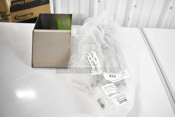 2 new items: Hatco Tank HP044859800, Vulcan Griddle Burner HP0092650900; box and bubbled wrap. Tags visible.