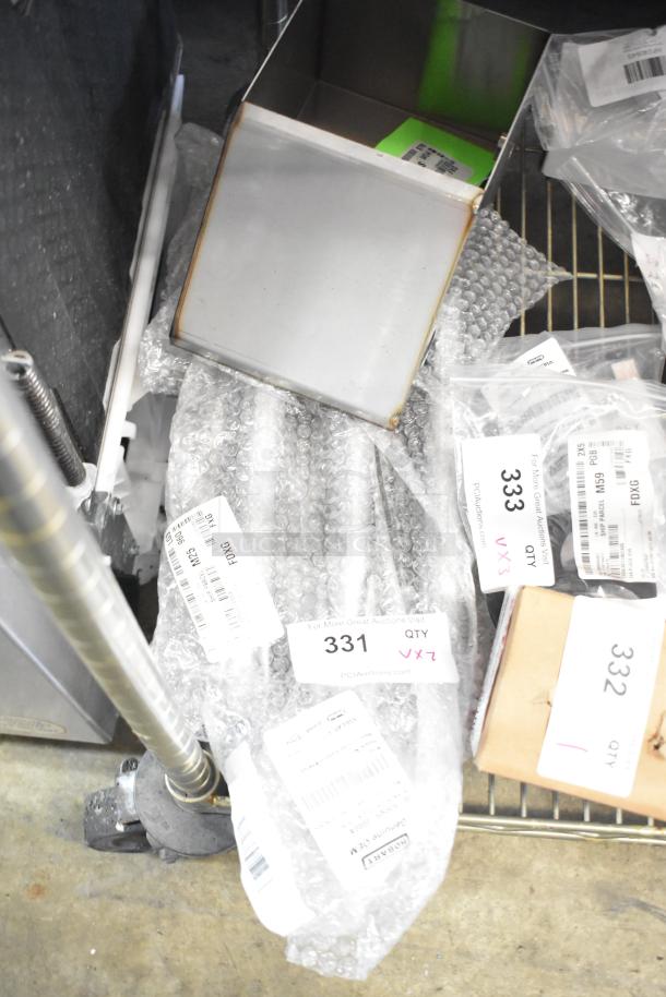 Brand new Hatco HP044859800 tank and Vulcan HP0092650900 griddle burner in scratch and dent condition, labeled and packaged.