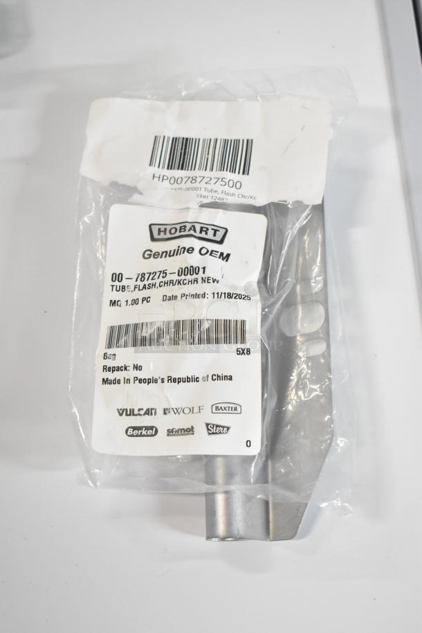 3 brand new items: Continental Refrigerator CRC-20237 hinge, Vulcan 00-787275-00001 tube, Turbo Air 3011802400 fan blade.