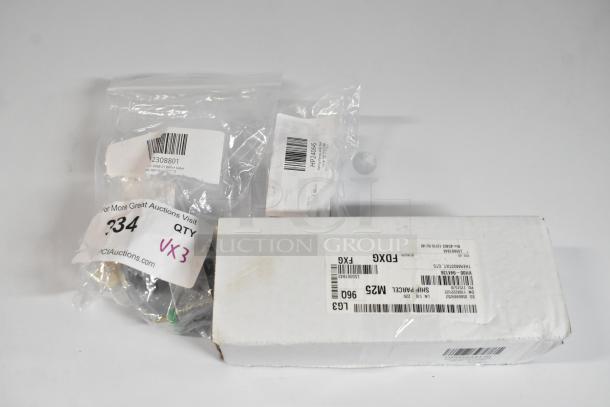 Three new scratch and dent items: Henny Penny 40645 Relay, Scotsman 12-3088-01 Water Valve, Vulcan 00-944136 Thermostat, in packaging.