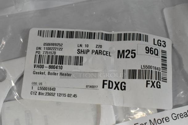 Packaged Vulcan heater gasket with label showing model VHO0-880410, new condition.