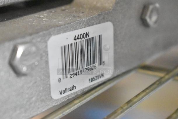 Brand new Vollrath Redco 4400N Lettuce Cutter with scratch and dent, barcode visible, item code 19525VK.