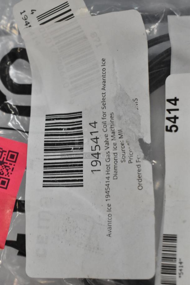 Avantco Ice 1945414 Hot Gas Valve Coil pack; barcode and product details visible; new condition.
