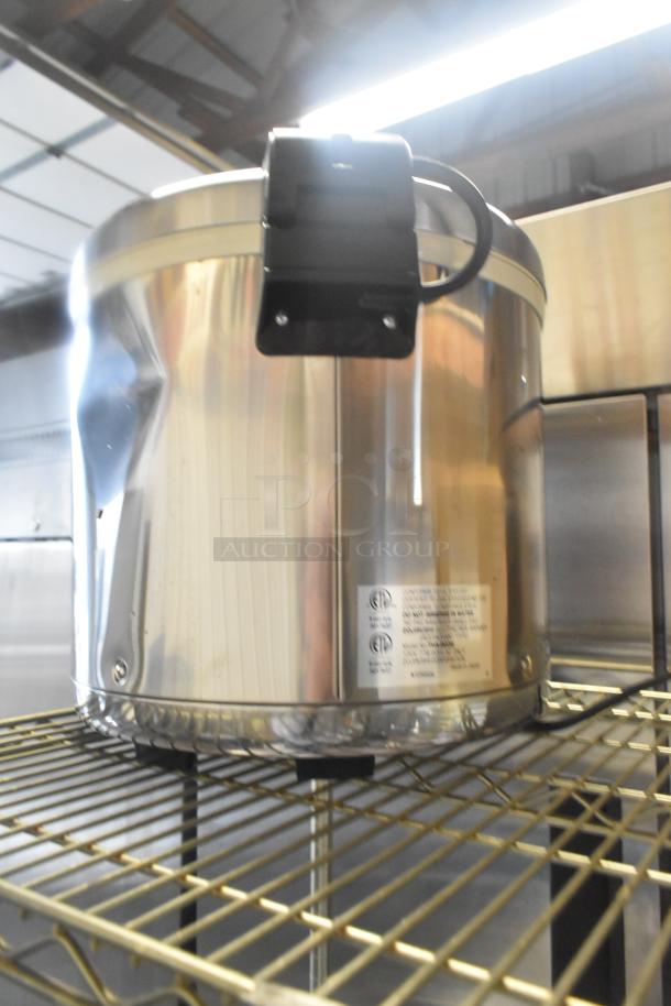 Brand new Zojirushi THA-803S stainless steel electric rice warmer, 88-cup capacity, removable pot, 120V, 1 phase.