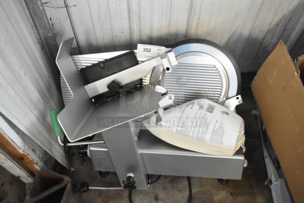 2025 Bizerba GSP H Commercial Meat Slicer, 120V, 1 Phase, sturdy metal construction, excellent condition.