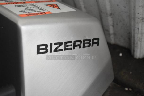 Bizerba GSP H Commercial Meat Slicer, 2025 model, stainless steel surface with visible branding, 120V, 1 Phase.