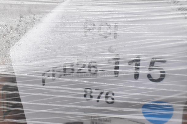 Packaging labeled with "Feb26 115 876" wrapped in plastic. Includes new items like food bags and take-out containers.